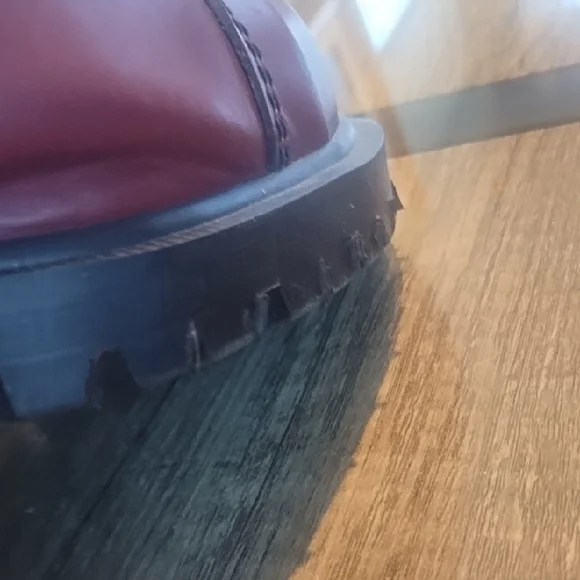 Dr. Martens Cherry Red Leather Derbys - Picture 6 of 11